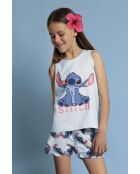 Pigiama senza maniche blu Disney Stitch