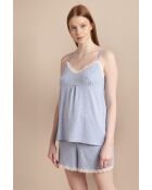 Pyjama à bretelles classic Soft Hearts bleu