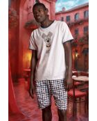 Pigiama blu a maniche corte Disney La Belle et le Tramp