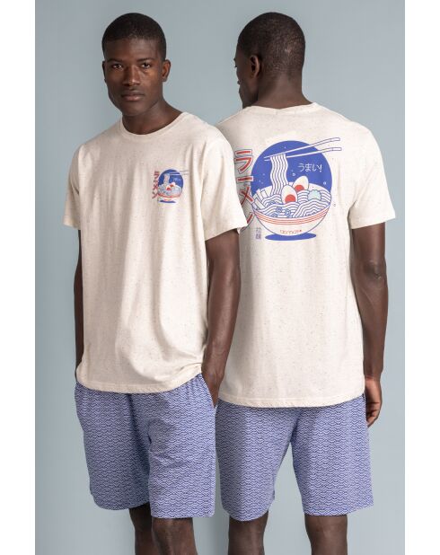 Pigiama bianco a maniche corte Generals