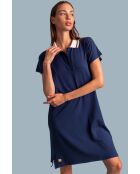 Robe à manches courtes bleu marine