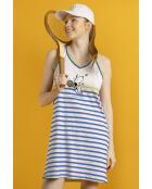 Robe sans manches Peanuts , style club de tennis bleu