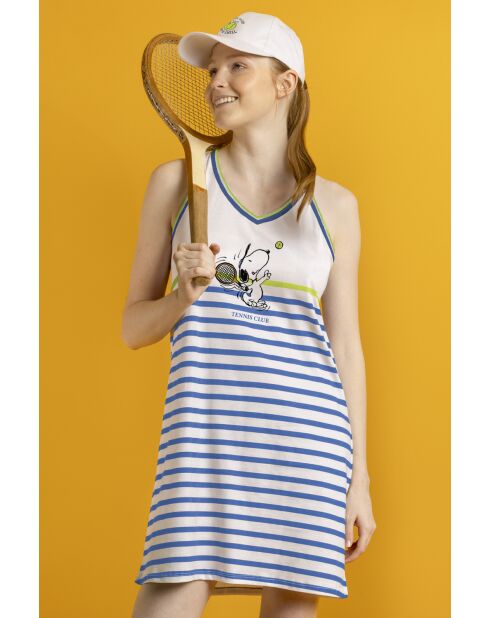 Robe sans manches Peanuts , style club de tennis bleu