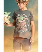 Pyjama à manches courtes STAR WARS Bébé Yoda kaki