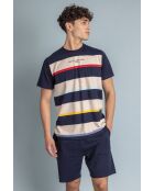 Pigiama a maniche corte blu marino Generals