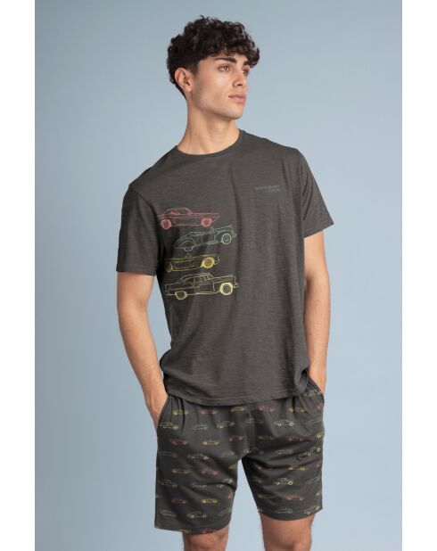 Pigiama grigio a maniche corte Generals