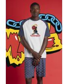 Disney-pyjama met korte mouwen, blauw, algemeen patroon