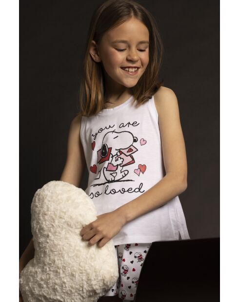 Peanuts in My White Heart mouwloze pyjama