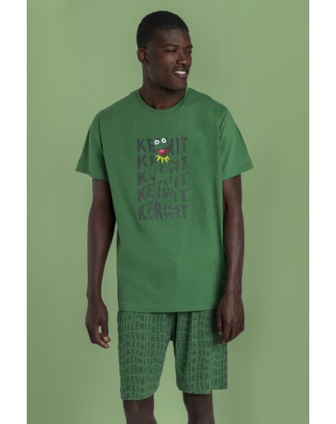 Grüner Kurzarm-Pyjama von Disney Kermit