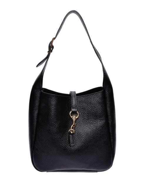 Bolso Elisabetta de piel negra - 20,5x21x8 cm