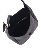 Bolso Elisabetta de piel negra - 20,5x21x8 cm