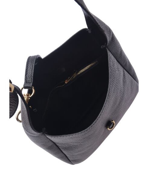 Bolso Elisabetta de piel negra - 20,5x21x8 cm