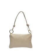 Sac bandoulière en cuir Ophélie boue - 16x25cm