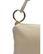 Sac bandoulière en cuir Ophélie boue - 16x25cm