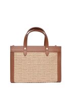 Bolso Emmy de piel coñac - 22x28x8 cm