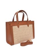 Bolso Emmy de piel coñac - 22x28x8 cm