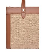 Bolso Emmy de piel coñac - 22x28x8 cm