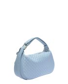 Fiorenza celeste leren draagtas - 15x29,5x9 cm