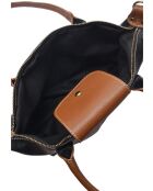 Juliette Schultertasche aus schwarzem Leder - 25x36x10,5 cm