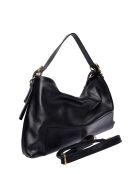 Nora schwarze Lederhandtasche - 28x47x8 cm