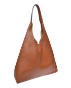 Borsa hobo Vanessa in pelle cognac - 33x43x10 cm