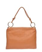 Sac bandoulière en cuir Margaux cognac - 25.5x35cm