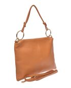 Sac bandoulière en cuir Margaux cognac - 25.5x35cm