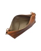 Sac bandoulière en cuir Margaux cognac - 25.5x35cm