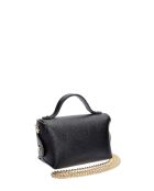 Bandolera de piel Madeleine negra - 13x19x9 cm