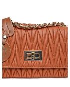 Bandolera Mariella de piel coñac - 12x20x5 cm