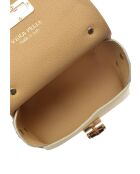 Borsa a tracolla Emilia in pelle gialla - 13x19x9 cm