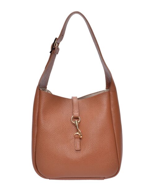 Catarina Handtasche aus cognacfarbenem Leder - 20,5x21x8 cm