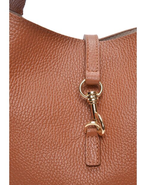 Catarina Handtasche aus cognacfarbenem Leder - 20,5x21x8 cm