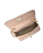 Bolso de hombro Charlotte en piel empolvada - 12x20x5 cm