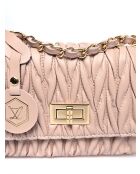 Bolso de hombro Charlotte en piel empolvada - 12x20x5 cm