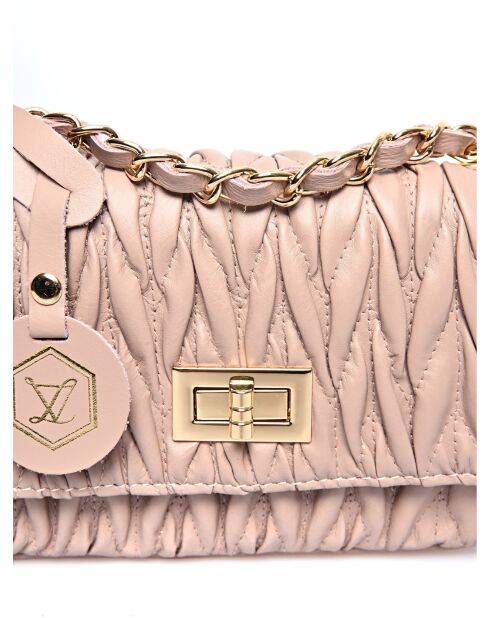 Charlotte poederleren schoudertas - 12x20x5 cm