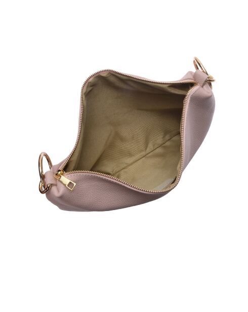 Yasmine poederleren schoudertas - 25,5x35cm