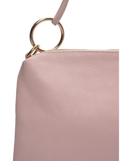 Yasmine poederleren schoudertas - 25,5x35cm