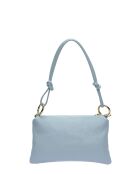 Sac bandoulière en cuir Salomé céleste - 16x25cm