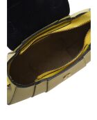 Bolso de mano Cassandra de piel amarillo limón - 17x26x7 cm