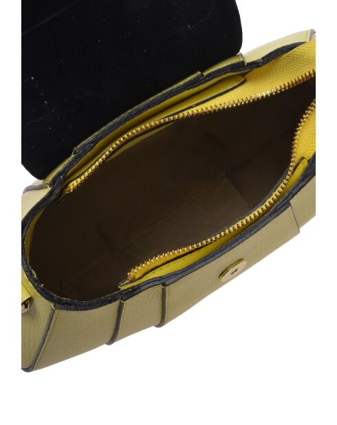 Borsa Cassandra in pelle giallo limone - 17x26x7 cm