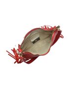 Aveline rote Schultertasche aus Leder - 16x25,5 cm