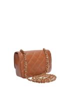 Borsa a tracolla Elena in pelle cognac - 12x19,5x5 cm