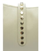 Eleonora beige leren schoudertas - 17x28x7 cm