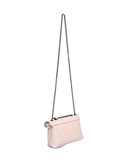 Arabella schoudertas in poederleer - 16x21x8 cm