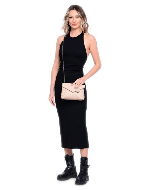 Arabella schoudertas in poederleer - 16x21x8 cm