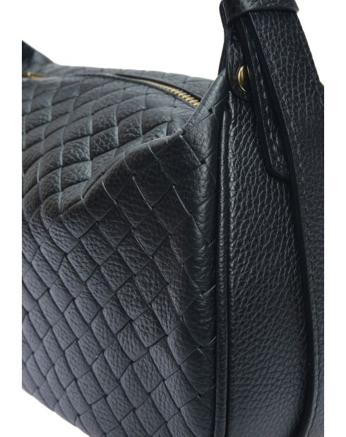 Bolso Elvire de piel negra - 15x29,5x9 cm