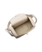 Tatiana beige Lederhandtasche - 17x26x12,5 cm