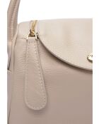 Tatiana beige Lederhandtasche - 17x26x12,5 cm