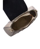 Bolso Pauline de piel beige - 17x26x7 cm